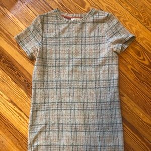 Zara Trafaluc Blue/Grey Plaid Dress (SIZE S)